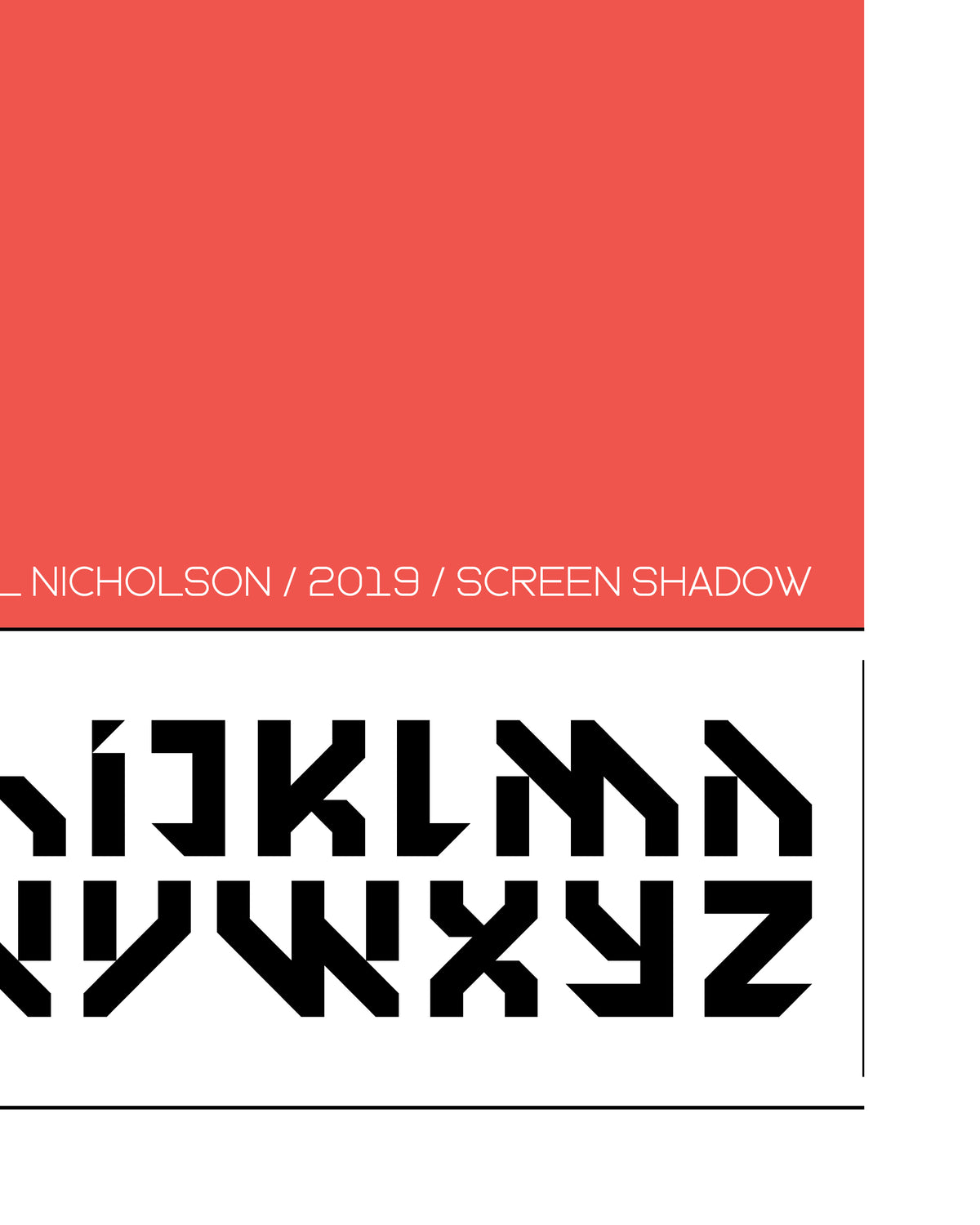SERIES 1.09 - THE NINE - Shadow Art Print